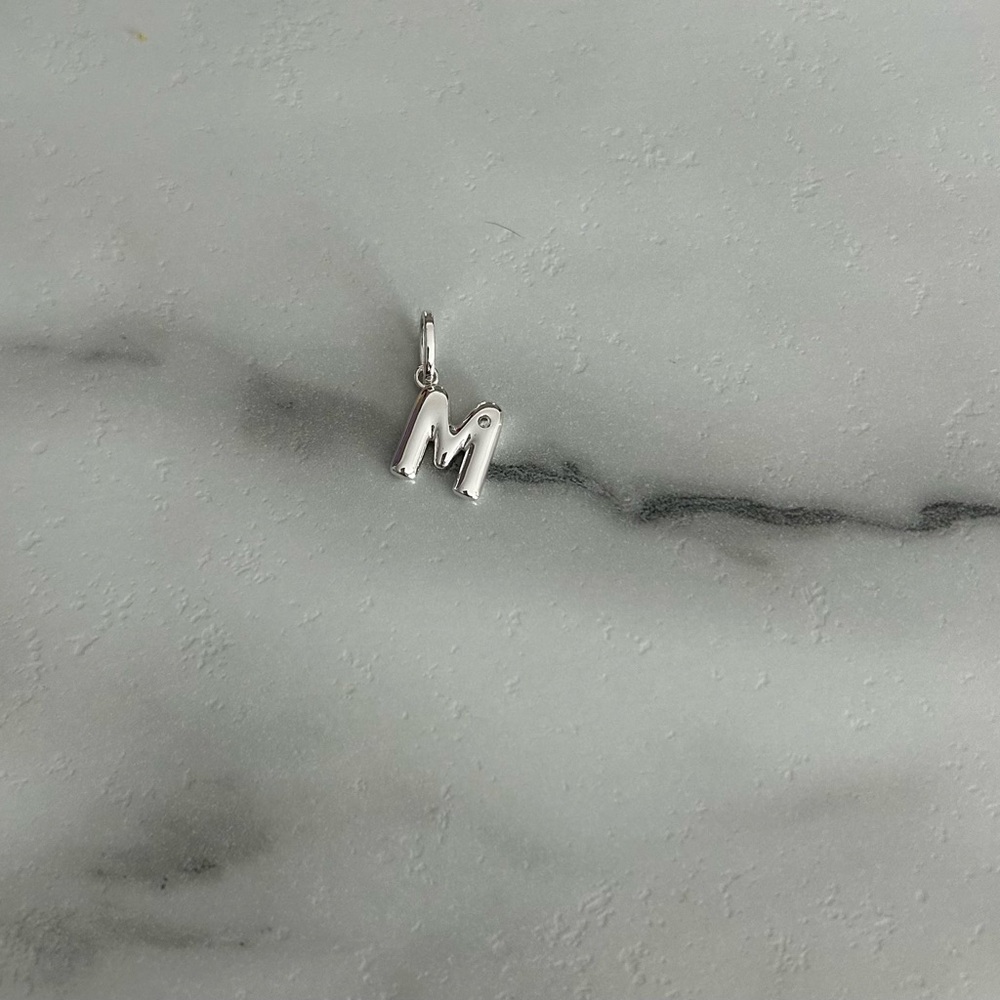 Miranda Frye Silver Initial 'M' Pendant